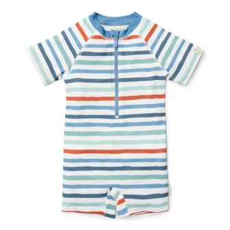 Zwempak korte mouwen Stripes Multi-colour