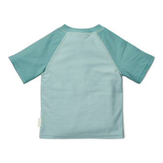 Zwemshirt korte mouwen Seashells Surf Blue 