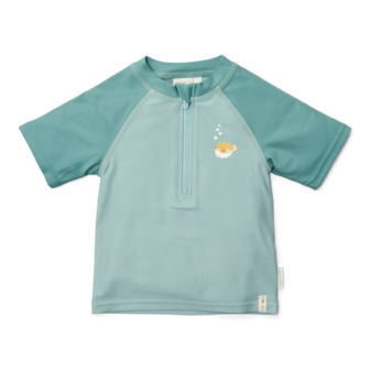 Zwemshirt korte mouwen Seashells Surf Blue 