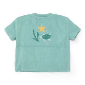 T-shirt en Short Seashells and Stripes Surf Blue