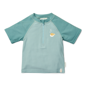 Zwemshirt korte mouwen Seashells Surf Blue 