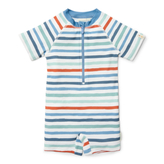Zwempak korte mouwen Stripes Multi-colour