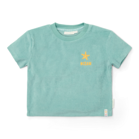 T-shirt en Short Seashells and Stripes Surf Blue