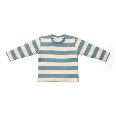 T-shirt lange mouw Stone Blue Stripe