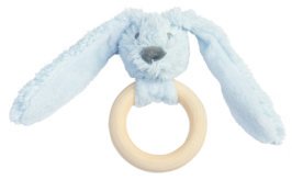 Happy Horse "KONIJN RICHIE" wooden teething ring Blue