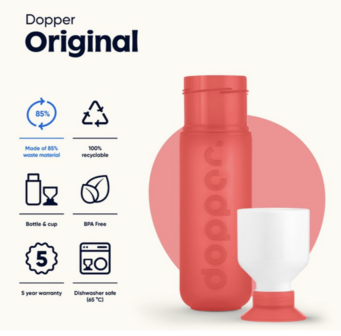 Dopper original 450ml coral splash