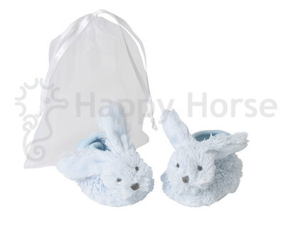 Happy Horse &quot;KONIJN RICHIE&quot; slippers in organza bag Blue