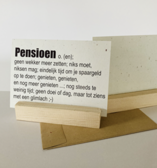Kaart pensioen