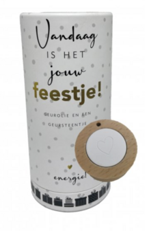Geurset met steentje - Vandaag is het jouw feestje