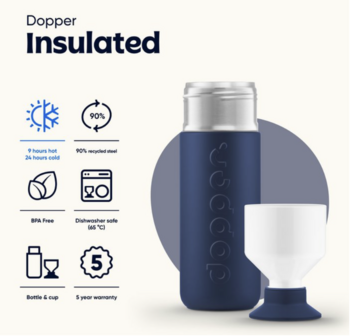 Dopper isolated 580 ml breaker blue