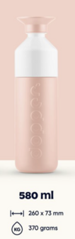 Dopper isolated 580 ml pebble peach