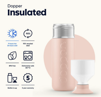 Dopper isolated 580 ml pebble peach