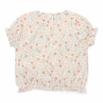 T-shirt korte mouw creme