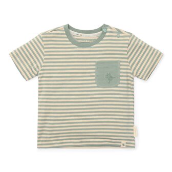 T-shirt korte mouw Forest Green Stripe 
