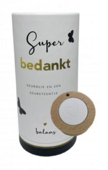 Geurset met steentje - super bedankt
