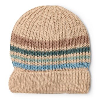 Gebreide muts Taupe 