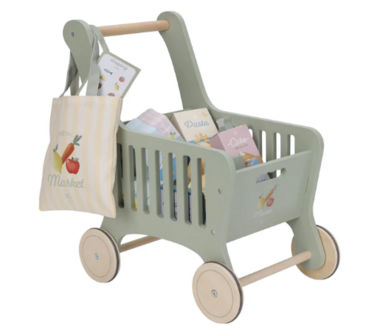 Houten winkelwagen FSC