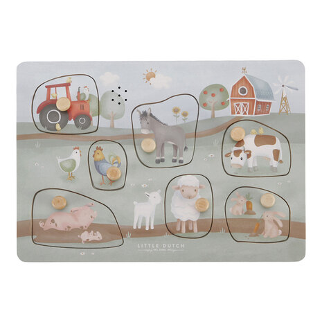 Little Dutch "Geluiden puzzel Little Farm FSC"
