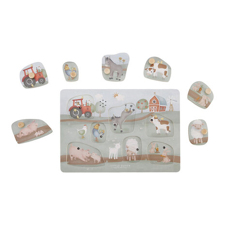 Little Dutch "Geluiden puzzel Little Farm FSC"