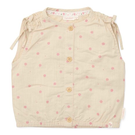 Blouse mouwloos Sand 