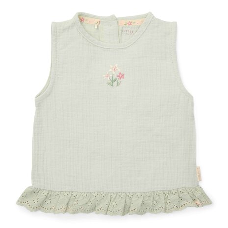 Blouse mouwloos Fairy Mint