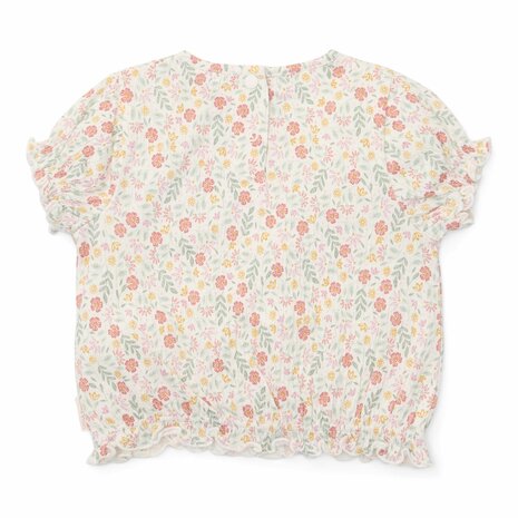 T-shirt korte mouw creme