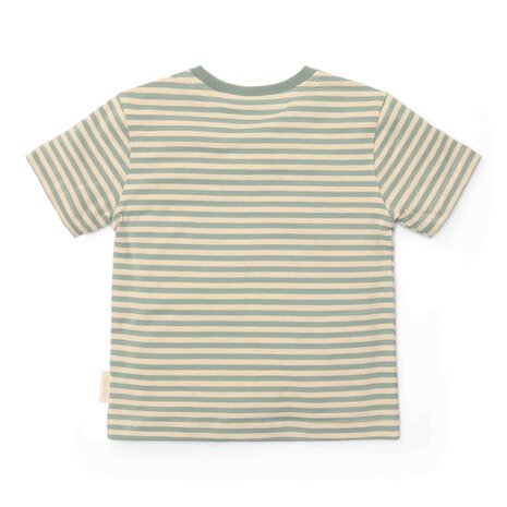 T-shirt korte mouw Forest Green Stripe 