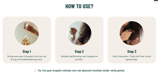 Wondr Vegan honey hair oil